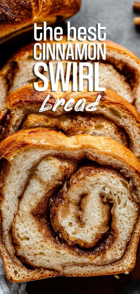 Cinnamon Swirl Bread [2 Hours] – Chasety Recipe For Cinnamon Bread, Delicious Homemade Bread, Sweet Bread Loaves, Bread Recipes Oven, Homemade Bread Sweet, Cinammon Swirl Bread, Homemade Cinnamon Bread With Yeast, Yeasted Bread Recipe, Bread And Buns Recipes