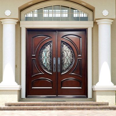 Grey composite front door