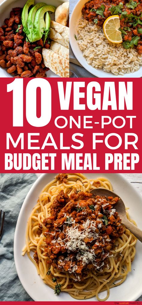 Cheap Vegan Recipes, Budget Meal Prep, Budget Vegan, Cheap Vegan Meals, Cheap Lunch, Meals Cheap, Cheap Vegan, Quick Vegan Meals, Meatless Meal