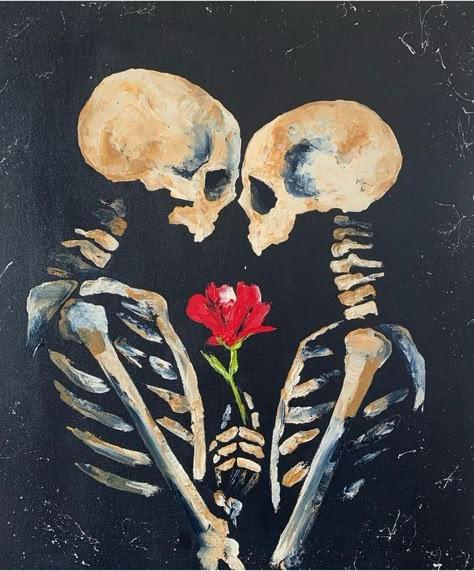 Skeleton Art, Inspiration Painting, Arte Inspo, Sketchbook Ideas, Art Inspiration Painting, Painting Inspo, Sketchbook Art, Painting Art Projects, Día De Muertos