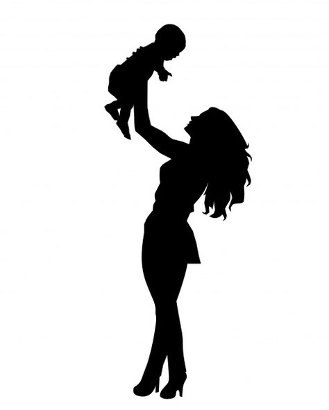 Free image of "Mother Silhouette" by mohamed mahmoud hassan Mother And Son Art, Mother Silhouette, Baby Silhouette, Mother Images, Kid Life, Baby Drawing, Silhouette Images, Holding Baby, Fashion Photography Poses