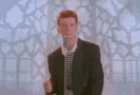 Rick Rickroll GIF - Rick Rickroll Jebaited - Discover & Share GIFs Rick Rolled Meme, Rick Rolled, Original Memes, Rick Astley, Good Pranks, Dancing Gif, Never Gonna, Silly Jokes, Foo Fighters