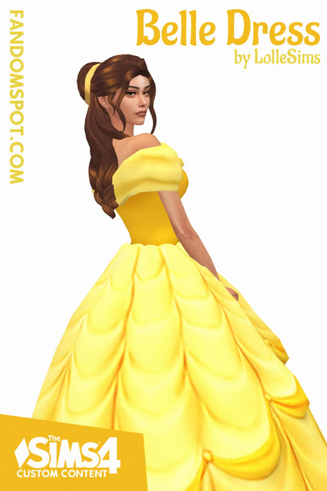 Sims 4 Belle Disney Princess CC: Hair, Dresses & More Sims 4 Cc Disney Hair, Sims 4 Beauty And The Beast, Sims 4 Summer Dress Maxis Match, Jasmine Sims 4 Cc, Disney Princess Dresses Sims 4 Cc, The Sims 4 Disney Princess Cc, The Sims 4 Disney Princesses, Ts4 Disney Princess Cc, Sims 4 Princess And The Frog Cc