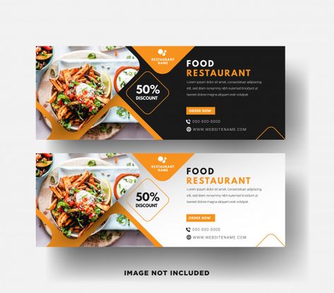 Food restaurant web banner template with... | Premium Vector #Freepik #vector #banner #sale #template #restaurant Email Banner Design, Email Banner, Google Banner Ads, Banner Sample, Google Banner, Template Restaurant, Fashion Sale Banner, Restaurant Web, Banner Design Layout