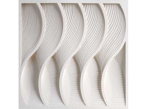 Visual, Tactile, and Intuitive | American Craft Council artwork by Matt Shlian Matt Shlian, Architecture Origami, Frieze Magazine, Abstract Paper, Parametric Design, Wavy Lines, Principles Of Design, Up Book, Yacht Design