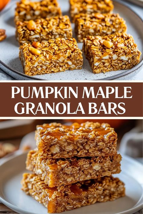 Vegan Maple Bars, Pumpkin Spice Granola Bars, Maple Syrup Granola Bars, Applesauce Granola Bars, Oatmeal Granola Bars Homemade, Granola Bars Homemade Healthy, Low Calorie Granola Bars, Dairy Free Granola Bars, Granola Bars Homemade