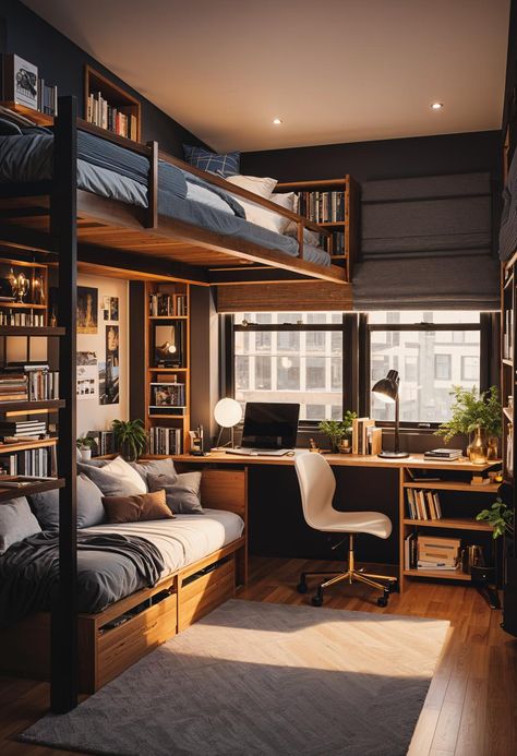 19 Trendy College Dorm Room Ideas (NEW) 11 Dorm Room Ideas, Dorm Room Inspiration, Luxurious Bedroom, Tiny Bedroom, Home Office Setup, College Dorm Rooms, Bedroom Layouts, Small Room Bedroom, Room Layout