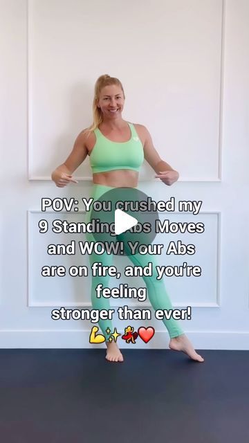 Zuzana Pouri - ONLY HOME WORKOUTS ❤️ on Instagram: "Don’t like sit-ups? Try these 9 Standing Abs Moves anywhere, anytime! Get your abs summer-ready by doing each exercise for 30 seconds and repeating the full set 3-4 times. 💃👙💪☀️

👉Take on my Standing Abs Challenge! Click the link 🔗 in my bio to get started.

Follow ➡️ @workoutsbyzz for standing workouts.
.
.
.
.
.
.
.
#abs #absworkout #abschallenge #summerabs #workoutsforwomen #workoutsformoms #workoutsforbeginners #homeworkout #standingabs #standingworkout #motivation #mompouch #csectionmom #bodyweightworkout #corestrength #coreworkout #dailyworkout #bodyweightexercises #workouttips #weightlossinspiration #weightlosstips #absmotivation #abworkout" Standing Sit Ups, Standing Workouts, Standing Ab Workout, Ab Moves, Standing Workout, Standing Ab Exercises, Standing Abs, Abs Challenge, Sit Ups