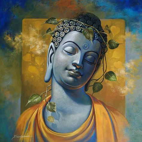 Buddha Canvas Art, Buddha Painting Canvas, Buddha Canvas, Buddha Art Drawing, Buddha Artwork, Buddha Wall Art, Buddha Art Painting, Religious Paintings, Buddha Painting