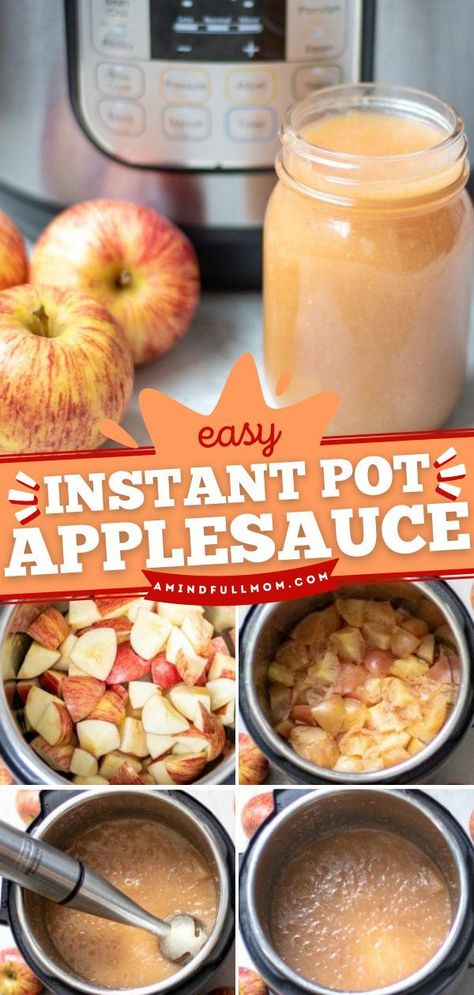 Pressure Cooker Applesauce, Instant Pot Applesauce, How To Make Applesauce, Applesauce Recipe, Berry Recipes, Apple Sauce Recipes, Homemade Applesauce, Apple Sauce, Homemade Recipe