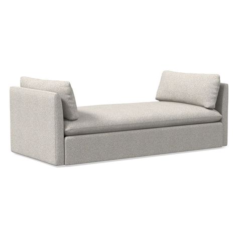 Shelter Daybed | West Elm Small Day Bed, Daybed Office, Industrial Bed, Winged Bed, Comfortable Sectional, Oversized Furniture, Mid Century Bar, Pearl Gray, Simple Room