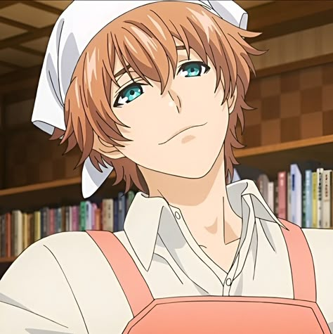 Food wars Shinomiya Food Wars, Food Wars Satoshi Isshiki, Isshiki Satoshi Icon, Food Wars Isshiki, Orange Hair Anime Characters, Food Wars Icon, Isshiki Satoshi, Handsome Anime Characters, Food Wars Anime