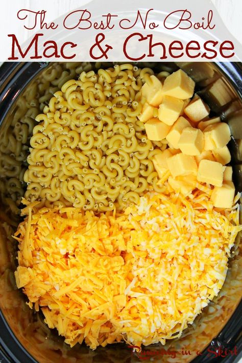 Easter Crockpot, No Boil Mac And Cheese, Mac N Cheese Velveeta, Easy Crockpot Mac And Cheese Recipe, Mac N Cheese Crockpot, Mac And Cheese Easy, Slow Cooker Mac Cheese, Crock Pot Mac And Cheese, Crockpot Mac N Cheese Recipe