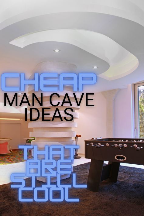 Cheapest and Coolest Man Cave Ideas- A man cave is the perfect place to relax, unwind, and escape the outside world. But if you don't have a lot of money to spend on your own personal space, how can you create a man cave on a budget? Here are some tips for creating a stylish and cool man cave on a budget. #onabudget #mancaveideas #sheshed #sportsmemorabilia #musicfans #starwarsroom #duderoom Woman Cave Ideas, Man Cave Ideas Room, Small Man Cave Ideas, Man Cave Ideas Cheap, Cool Man Cave, Classy Man Cave, Lady Lair, Man Cave Must Haves, Best Man Caves