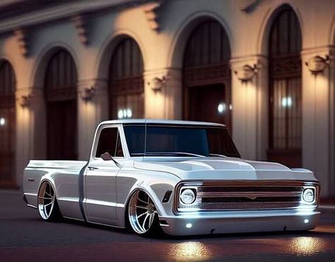 Art Muscle, Classic Cars Trucks Chevy, Lowrider Trucks, Custom Pickup Trucks, C10 Chevy Truck, Custom Chevy Trucks, Chevy Pickup Trucks, Car Vintage, Classic Pickup Trucks