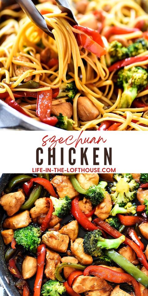 Szechuan Chicken - Life In The Lofthouse Szchechuan Chicken, Szchechuan Chicken Recipe, Szechuan Chicken Recipe, Sichuan Chicken, Sichuan Recipes, Schezwan Chicken, Life In The Lofthouse, Szechuan Chicken, Chicken Delight