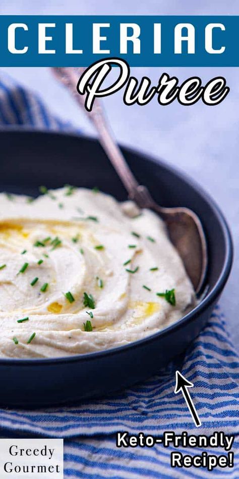 Looking for a keto-friendly alternative to mashed potatoes? This Celeriac Puree is a low-carb side dish with plenty of flavors that you shouldn’t miss. The main ingredients of this recipe are celeriac, butter and mascarpone cheese This is so easy to make. In just 30 minutes, you’ll have that very delicious and incredibly tasty recipe. Indulge in this recipe with your family. #celeryrootpuree #celeriacpuree #celery #celeryrecipe #puree #pureerecipe #tastyrecipe #healthyrecipe #healthy #vegan Celeriac Puree, Celeriac Recipes, Celery Recipes, Desserts Homemade, Mash Recipe, Celery Root, Uk Food, Food Recipes Healthy, Low Carb Side Dishes