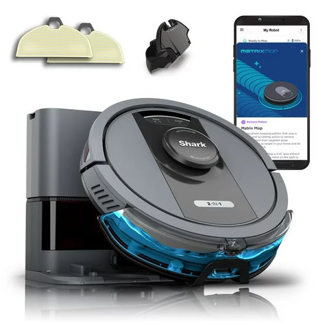 Shark Matrix Self-Empty Robot Vacuum & Mop with No Spots Missed, Bagless 30-Day Capacity, Precision Home Mapping, Wi-Fi, Vacuum Mop, Irobot Roomba, House Map, Vacuum Accessories, Upright Vacuums, Robot Vacuum Cleaner, Floor Care, Hard Floor, Voice Control