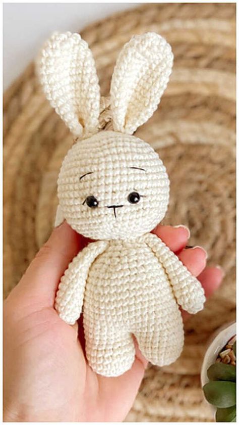 Amigurumi Bunny Free Crochet Pattern / via Christina Yarema, Ravelry.com ■ #bunnyfreepattern #crochetbunny #bunnypattern #bunny #bunnycrochetpattern #amigurumibunny Small Bunny Amigurumi Free Pattern, Crochet Bunny Rabbits Free Patterns Amigurumi, Crochet Amigurumi Rabbit, Amigurumi Easter Bunny, Crochet Easter Bunny Pattern Free Easy, Crocheted Rabbits Free Patterns, Crocheted Bunny Pattern Free, Crochet Bunnies Pattern Free, Small Bunny Crochet Pattern Free