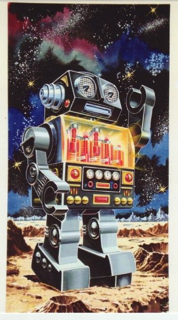 Vintage Robot Art, Robot Decorations, Robot Tattoo, Scifi Artwork, Science Fiction Artwork, Vintage Robots, Retro Robot, Sci Fi Comics, Arte Robot