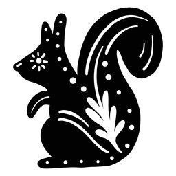 T Shirt Designs Graphics, Squirrel Silhouette, Folk Art Patterns, Folk Art Ornament, Inktober Ideas, Hang Decor, Art Silhouette, Red Squirrel, Drawing Simple