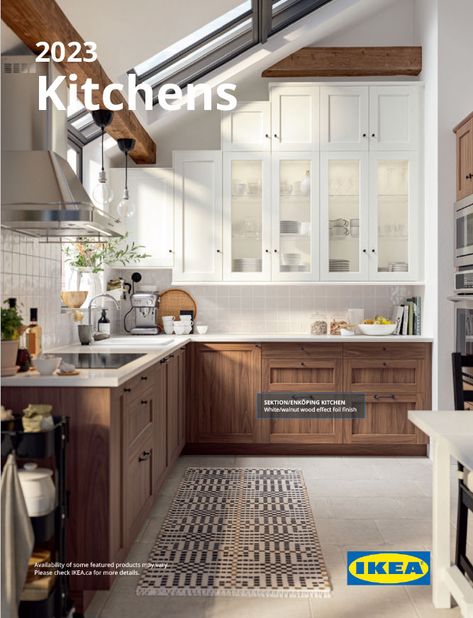 Kitchen Refresh Ideas, Kitchen Ikea, Ikea Catalog, Ikea Kitchen Cabinets, Walnut Kitchen, Kitchen Planner, Wallpaper Kitchen, 2024 Kitchen, Kitchen Showroom