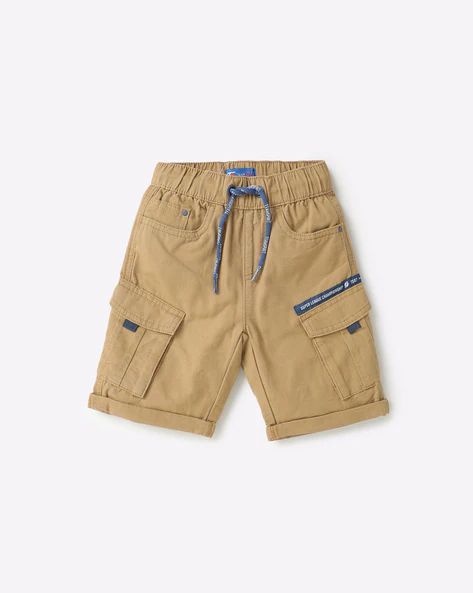 Boys Shorts on Sale - Buy Boys Dresses Online - AJIO Boys Dresses, Half Pant, Celana Kargo, Short Pant, Boys Shorts, Pocket Shorts, Twill Shorts, Summer Boy, Kids Pants