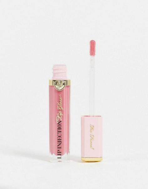 Lipgloss Too Faced, Two Faced Lip Plumper, Too Faced Lipgloss, Too Faced Lip Gloss, Lip Injection Lip Gloss, Pink Lipgloss, Too Faced Lip Injection, Lip Injections, Makeup Needs