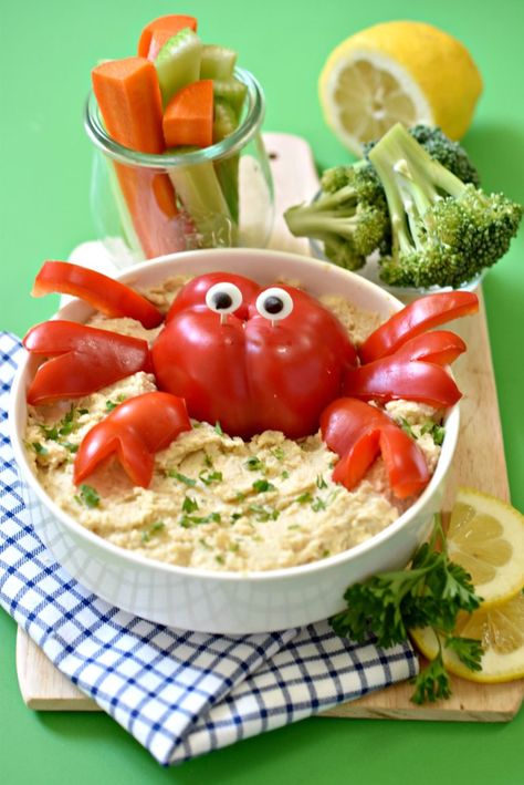 Clambake Birthday Party, Octopus Party Food, Crab Shaped Food, Crabfest Party Ideas, Crab Themed Food, Crab Fest Party Ideas, Clam Bake Party Ideas, Crab Theme Birthday Party, Seafood Themed Party Food Ideas