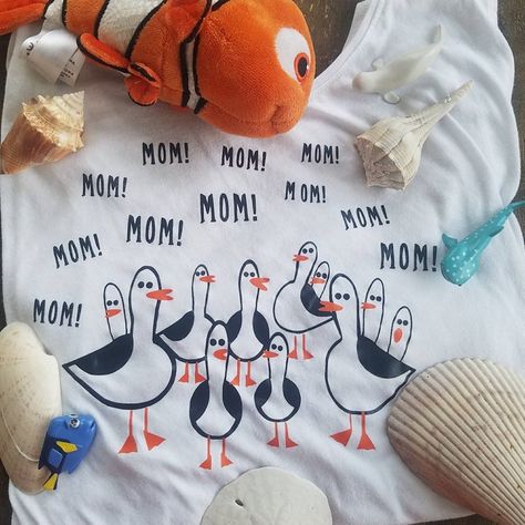 Finding Nemo Disney Shirt For Women Mom Mom Mom ShirtCustom | Etsy