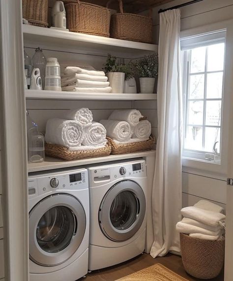 Washing Room Ideas, Scullery Pantry, Washer Dryer Closet, Laundry Closet Organization, Washing Room, Laundry Room Organization Storage, Life Plans, Pole Barn House, Wash And Fold