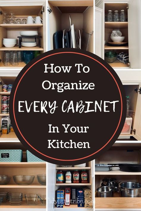 New Kitchen Organization Cupboards, Kitchen Organization Ideas Cups, Tiny Cabinet Organization, Organized Dishes In Cabinet, Pantry Dishes Organization, Over Stove Cabinet Organization, Plate And Bowl Cabinet Organization, Kitchen Cabinet Dish Organization, How To Store Cups In Cabinets