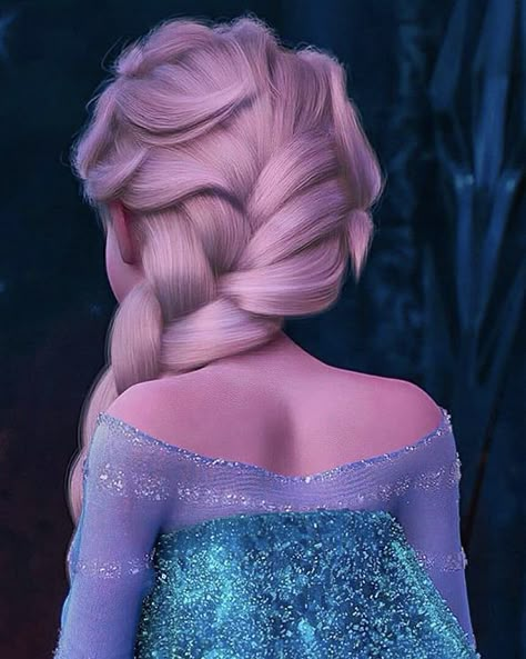 Elsa Hairstyle, Elsa Frozen 2 Dress, Princesa Anna Frozen, Elsa Hair, Frozen Hair, Elsa Cosplay, Disney Frozen Elsa Art, Frozen Pictures, Disney Princess Elsa