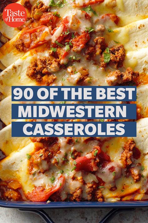 Popular Casseroles, Hotdish Recipes, Cheese Desserts, Best Casseroles, Taste Of Home Recipes, Hot Dish, Potluck Dishes, Beef Casserole Recipes, Yummy Casseroles