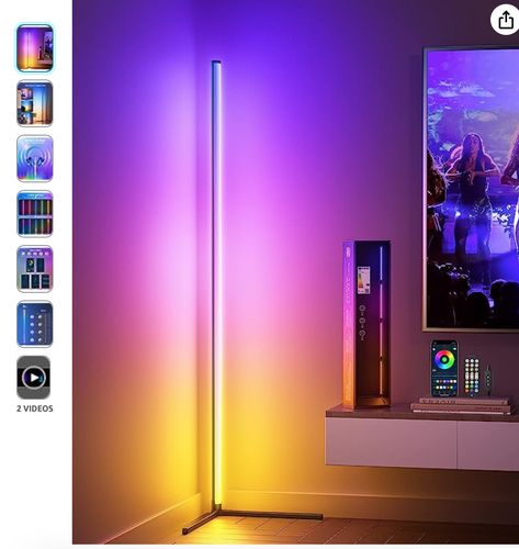 160 cm removable RGB lamp: the Ydene floor lamp has four LED pillars that provide a larger and wider spectrum of light to fill your room. You can also freely combine/remove the LED floor lamp to adjust the height of the floor lamp. If you have a large living room or need more light, choose the Ydene 160 cm floor lamp Led Pillars, Floor Lamp Living Room, Rgb Lamp, Dimmable Floor Lamp, Mood Lamp, Mood Lamps, Corner Lamp, Floor Lamps Living Room, Lamp Living Room