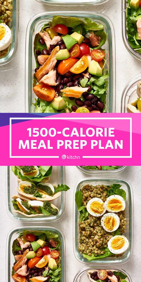 How I Meal Prep for a Week of 1500-Calorie Days — Power Hour Meal Prep 1500 Calorie Diet Meal Plans, 1500 Calories A Day, Calorie Diet Meal Plans, 1500 Calorie Diet, 1500 Calorie Meal Plan, Meal Prep Plan, Cucumber Diet, Meal Prep Plans, Calorie Meal Plan