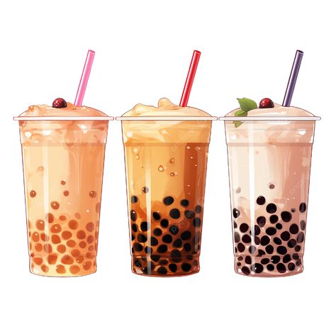 Boba Drawings, Monochrome Moodboard, Chinese Drinks, Chinese Drink, Boba Coffee, Cute Boba Tea, Bubble Drink, Cute Boba, Tea Illustration