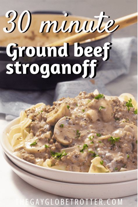 Beef Stroganoff With Potatoes, Beef Stroganoff Mashed Potatoes, Homemade Potato Stroganoff, Hamburger Sour Cream Recipes, Ground Beef Stroganoff Stove Top, Hamburger Potato Stroganoff, Hamburger And Heavy Cream Recipes, Ground Beef Potato Stroganoff, Hamburger Meat Recipes With Heavy Cream