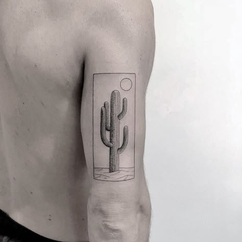 Desert Tattoo, Arizona Tattoo, Armband Tattoos For Men, Cute Ankle Tattoos, Tattoo Lounge, Cactus Tattoos, Atla Tattoo, Images Terrifiantes, Hipster Tattoo