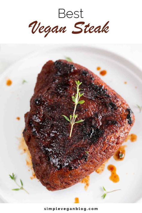 Vegetarian Steak Recipes, Plant Based Steak Recipes, Vegan Tenders, Grilled Seitan, Seitan Steak Recipes, Vegetarian Steak Alternative, Seitan Steak, Best Seitan Recipes, Mushroom Steak Vegan