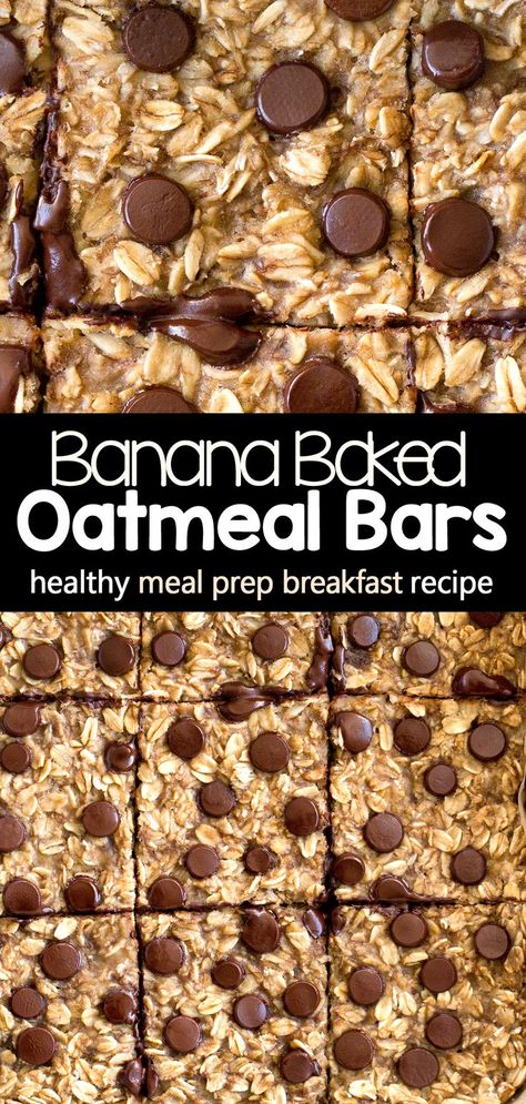 Banana Baked Oatmeal Bars, Baked Oatmeal Breakfast Bars, Oatmeal Breakfast Bars Healthy, Baked Oatmeal Bars, Oatmeal Bars Healthy, Breakfast Bars Healthy, No Bake Oatmeal Bars, Bars Healthy, Banana Baked Oatmeal