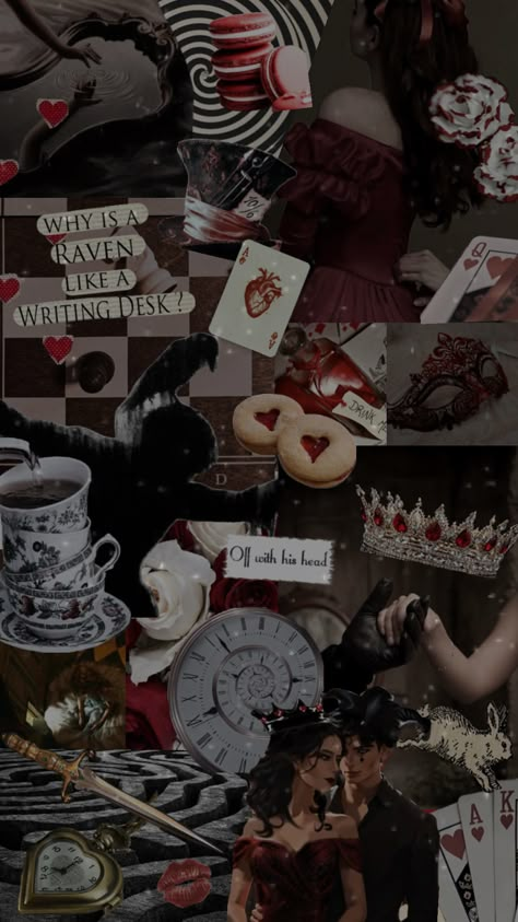 Heartless by Marissa Meyer #books #reading #heartless #jest #aliceinwonderland #queenofhearts #red #aesthetic #inspo #wallpaper #catherinepinkerton #cathandjest #romance Heartless Aesthetic Wallpaper, Jest And Catherine, Screenplay Aesthetic, Heartless Aesthetic, Heartless By Marissa Meyer, Heartless Book, Heartless Marissa Meyer, Book Wallpapers, Inspo Wallpaper