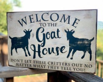 Sunny Slope Farms by SunnySlopeFarms on Etsy Goat Playground, Goat Pen, Farm Animals Decor, Female Goat, Goat House, Goat Care, Goat Barn, Goat Art, Raising Goats