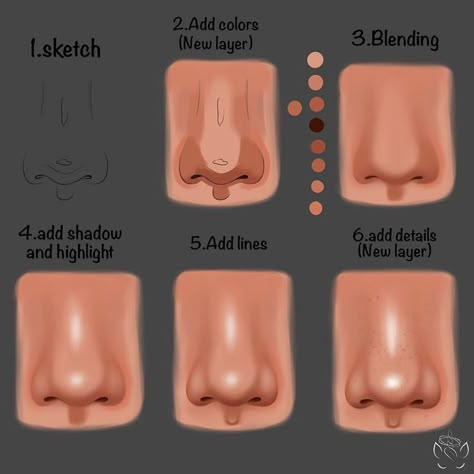 Nose Tutorial, Digital Art Tutorial Beginner, Concept Art Tutorial, Procreate Ipad Art, Nose Drawing, Digital Art Beginner, Learning Platform, Digital Painting Tutorials, Ipad Art