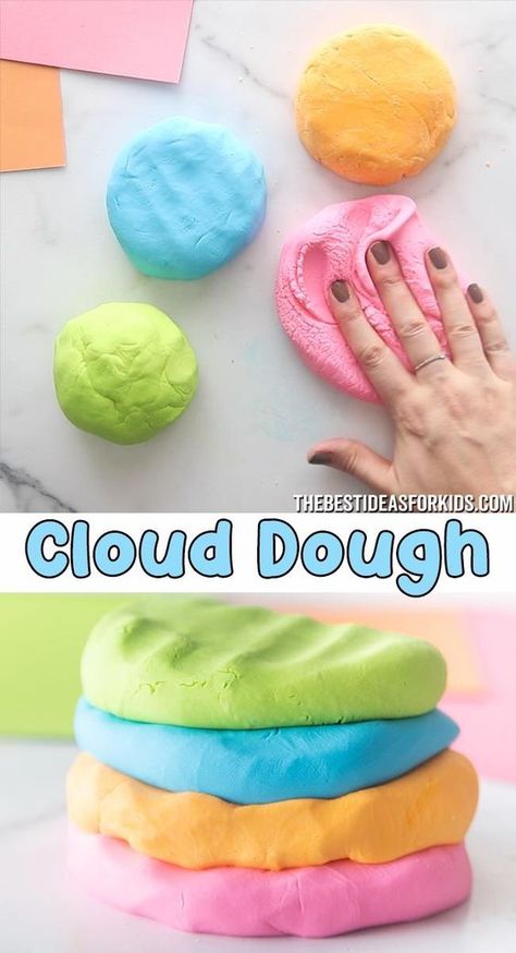 MAIZENA Y ACONDICIONADOR Cloud Dough, No Cook, Diy Crafts For Girls, Playdough Recipe, Homemade Dough, Craft Projects For Kids, Toddler Learning Activities, Toddler Fun, Crafts For Girls