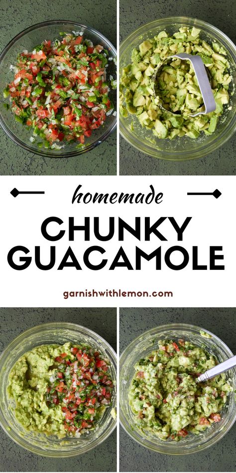 Loaded Guacamole Recipe, Authentic Guacamole Recipe Mexico, Guacamole Dip Recipes Homemade, Guacamole Recipe No Cilantro, Guacamole Recipe Easy Homemade, Best Pico De Gallo Recipes, High Protein Healthy Meals, Salsa Recipe Homemade, Mexican Food Buffet