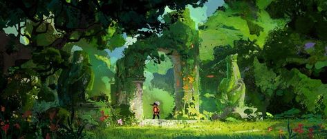 Background Environment, Environment Painting, Different Kinds Of Art, The Last Wish, Landscape Illustration, Visual Development, Colorful Landscape, Environment Concept Art, 영감을 주는 캐릭터