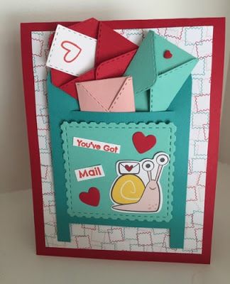 SipCraftCare: Video Mailbox card with envelopes using Snailed It... Mailbox Card, Up Mailbox, Card Mailbox, Handmade Journals Diy, Journals Diy, Card Party, Ideas For Cards, Sending Love, Handmade Journals