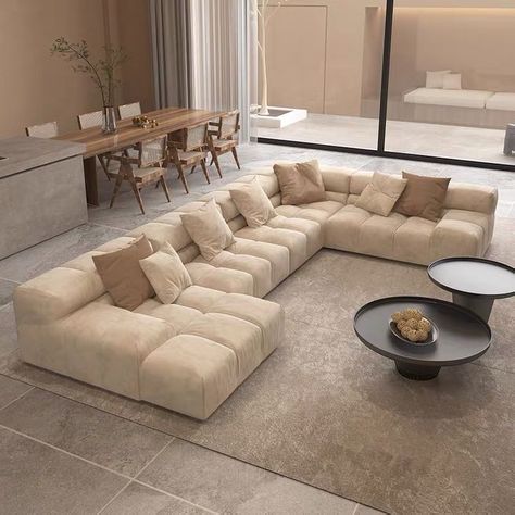 Cloud Sofa Living Rooms, Sofa L, Corner Sofa Design, Modern Sofa Living Room, Luxury Furniture Living Room, Modern Sofa Designs, Living Room Sofa Design, Living Room Design Decor, Home Design Living Room