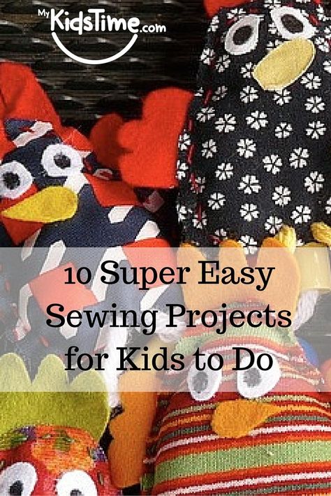 Easy Sewing Projects For Kids, Teaching Kids To Sew, Sewing With Kids, Kids Sewing Projects, Teaching Sewing, Timetable Ideas, Study Timetable, Rock Border, Hand Sewing Projects